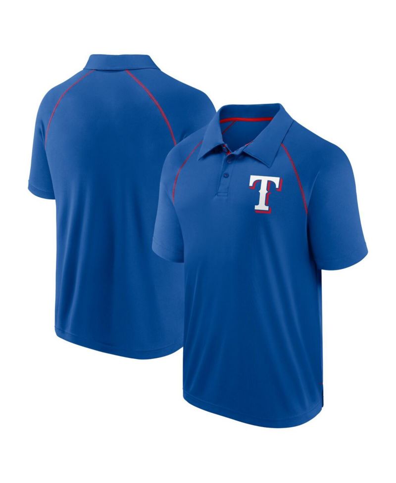 Men's Royal Texas Rangers Strong Alone Raglan Polo