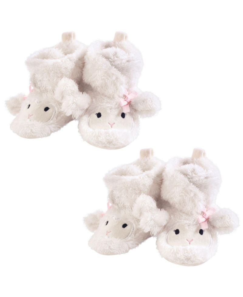 Cozy Animal Face Fleece and Sherpa Booties