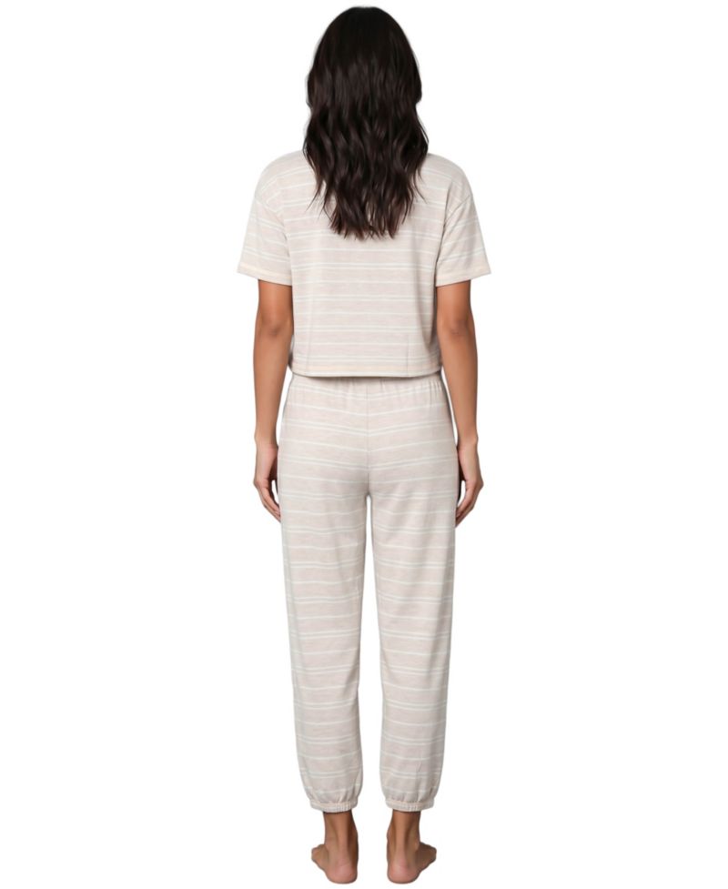 Women's Boxy Tee and Barrel Leg Pajama Set