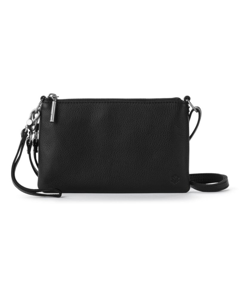 Vita Leather Zip Top Wristlet