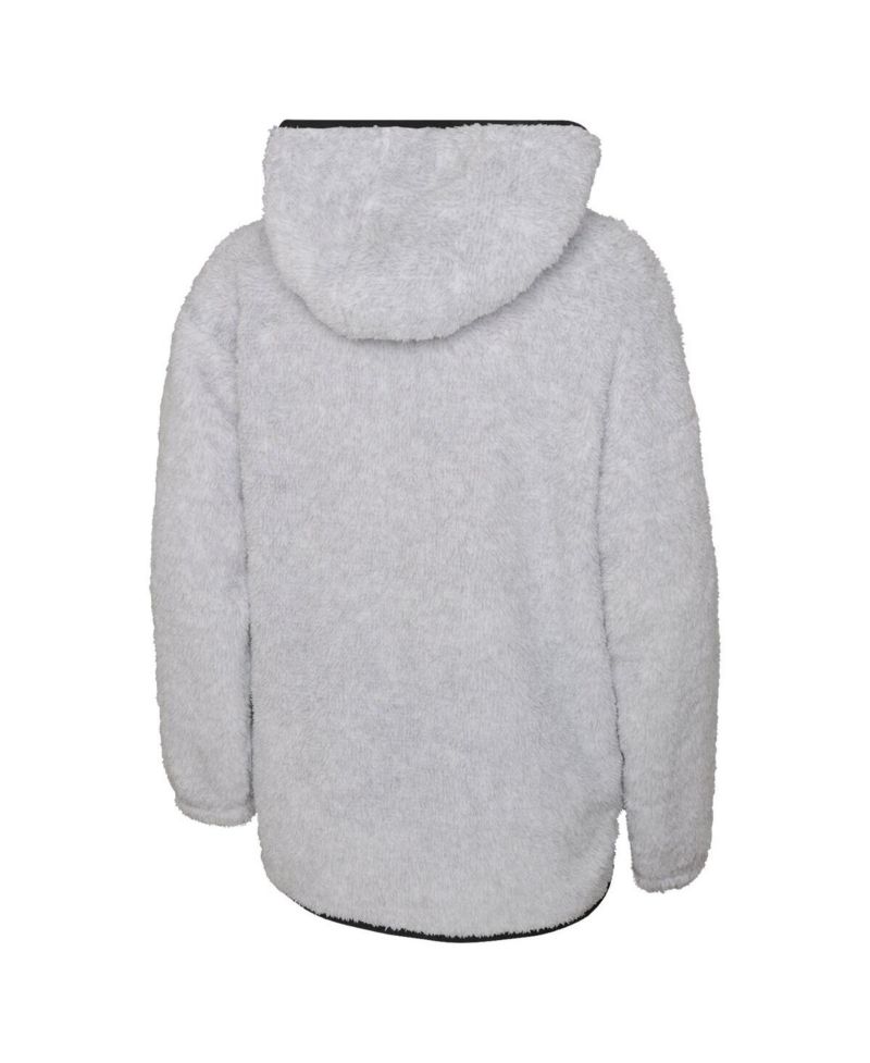 Big Girls Heather Gray Pittsburgh Penguins Ultimate Teddy Fleece Pullover Hoodie