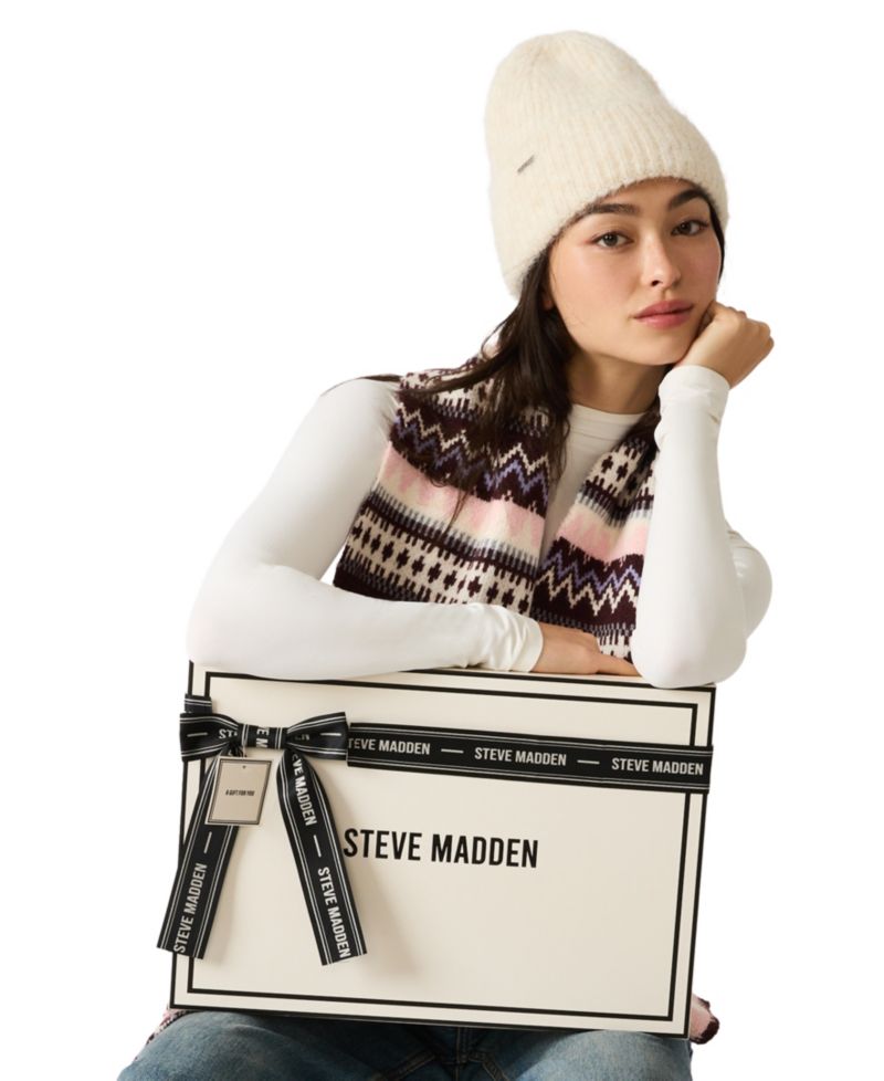 Women's Fair Isle Beanie and Scarf Set