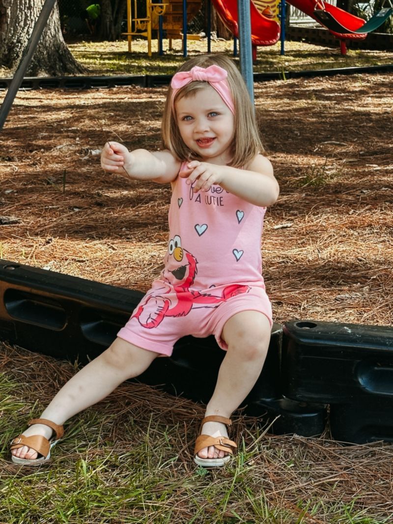 Baby Girls Elmo Romper and Headband
