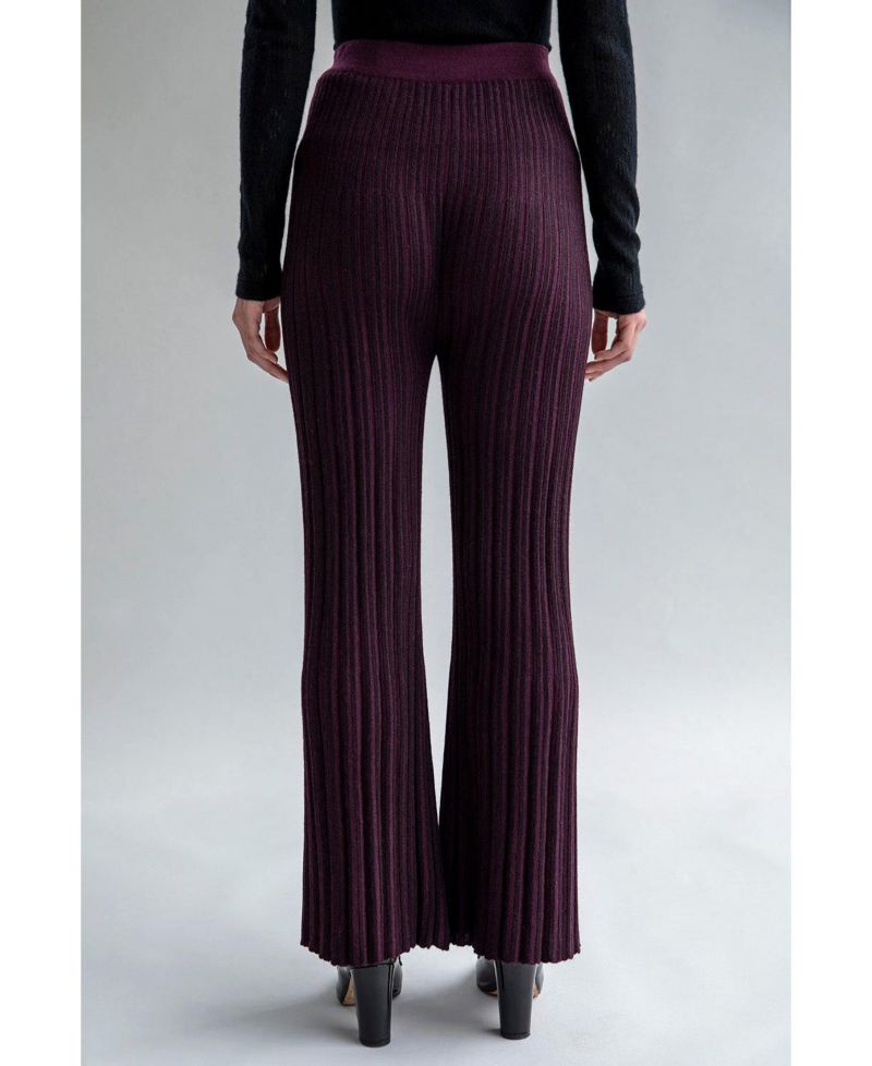 Women's Marcelle Pleated Knit Trousers