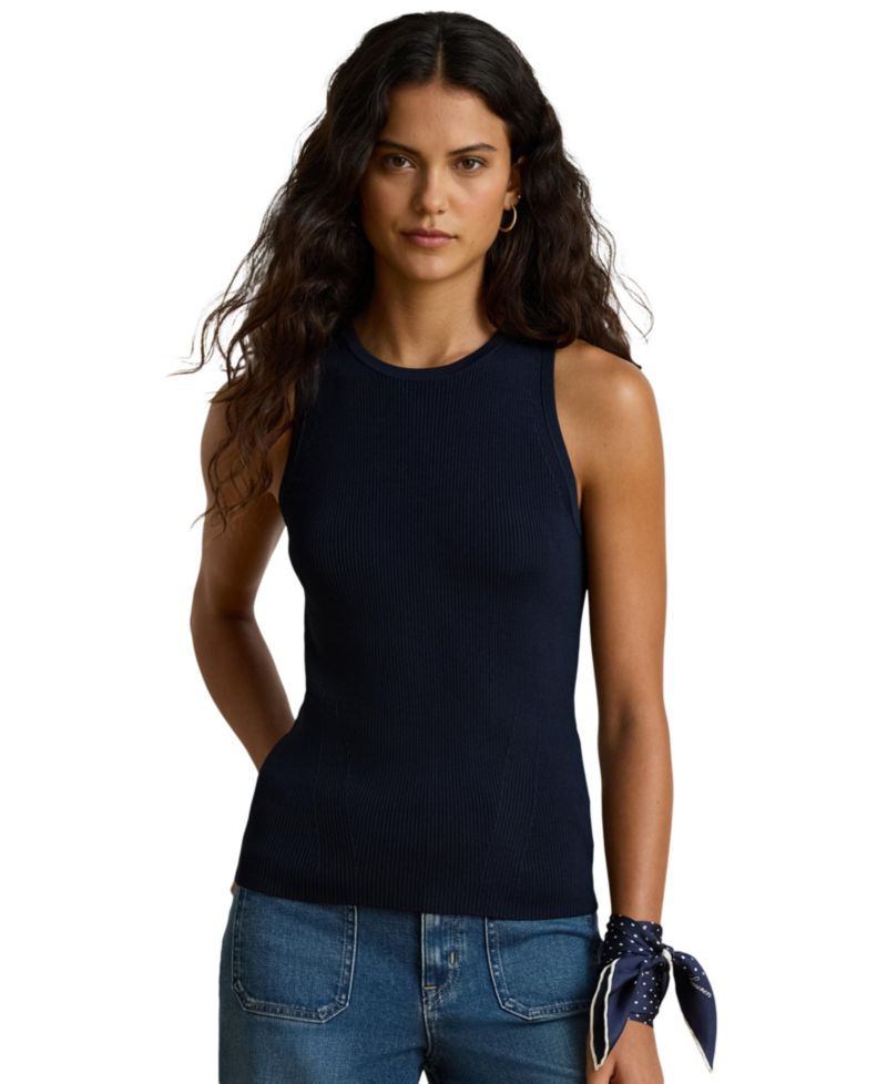 Women's Rib-Knit Crewneck Sweater