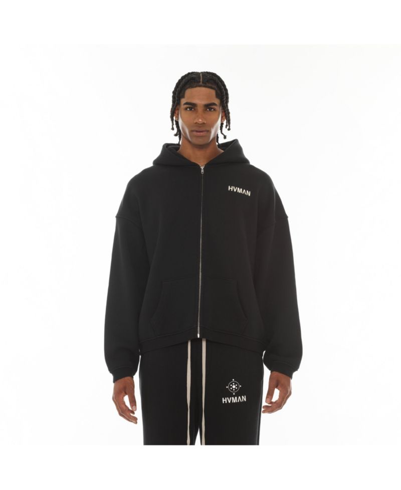 Men's Oversized-Fit Full-Zip French-Terry Sweatshirt
