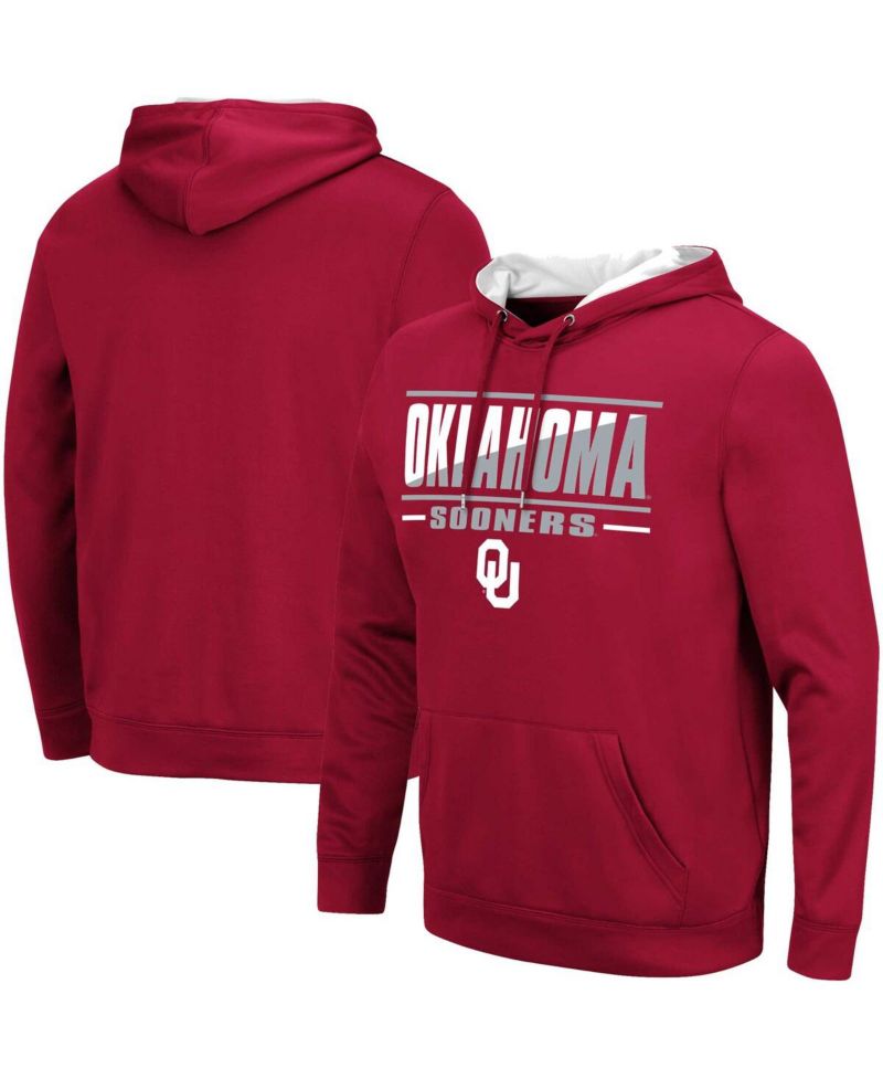 Men's Oklahoma Sooners Slash Stack 2.0 Pullover Hoodie