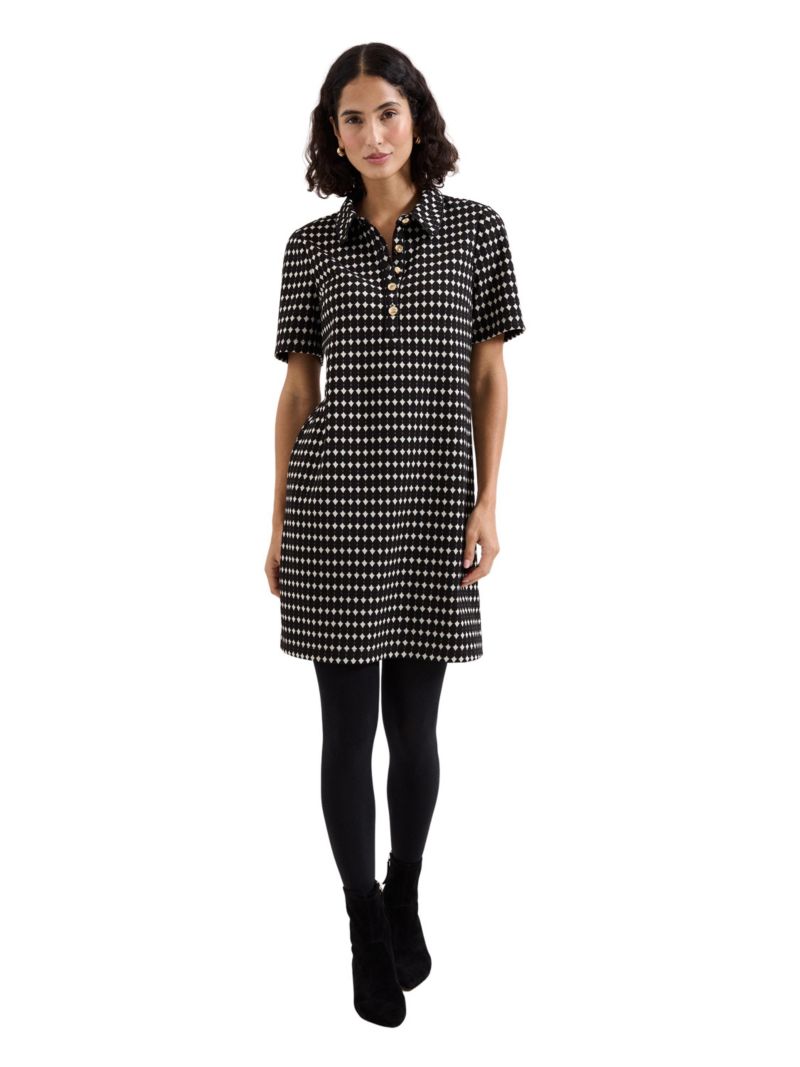 Women's Vivienne Short-Sleeve Geometric Shirt Dress