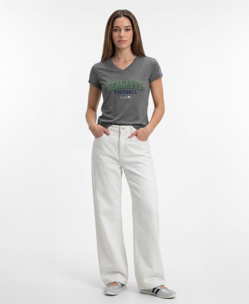 Women's Seattle Seahawks Triumph Tri-Blend V-Neck T-Shirt