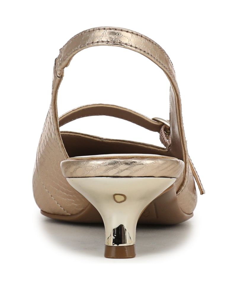 Women's Grayson Pointed Toe Kitten Heel Slingback Pumps