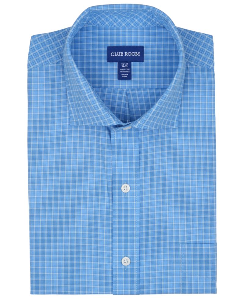 Men's Poplin Charles Plaid Dress Shirt