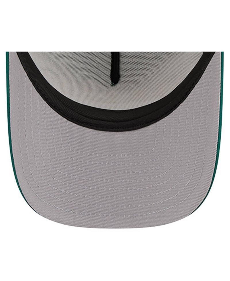 Men's Kelly Green Oakland Athletics Vintage Arched Foam Front 9FIFTY A-Frame Adjustable Trucker Hat