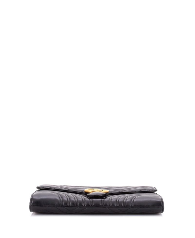 GG Marmont Flap Clutch Matelasse Leather