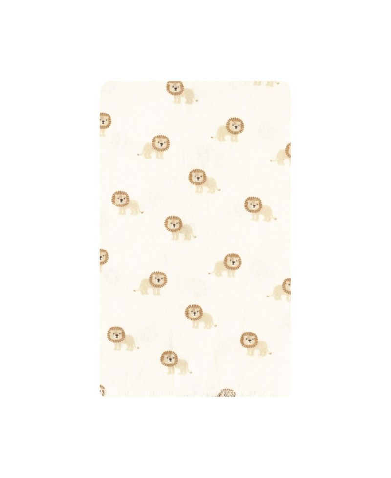 Unisex Absorbent Flannel Burp Cloths 10-Count Cotton/Poly Blend