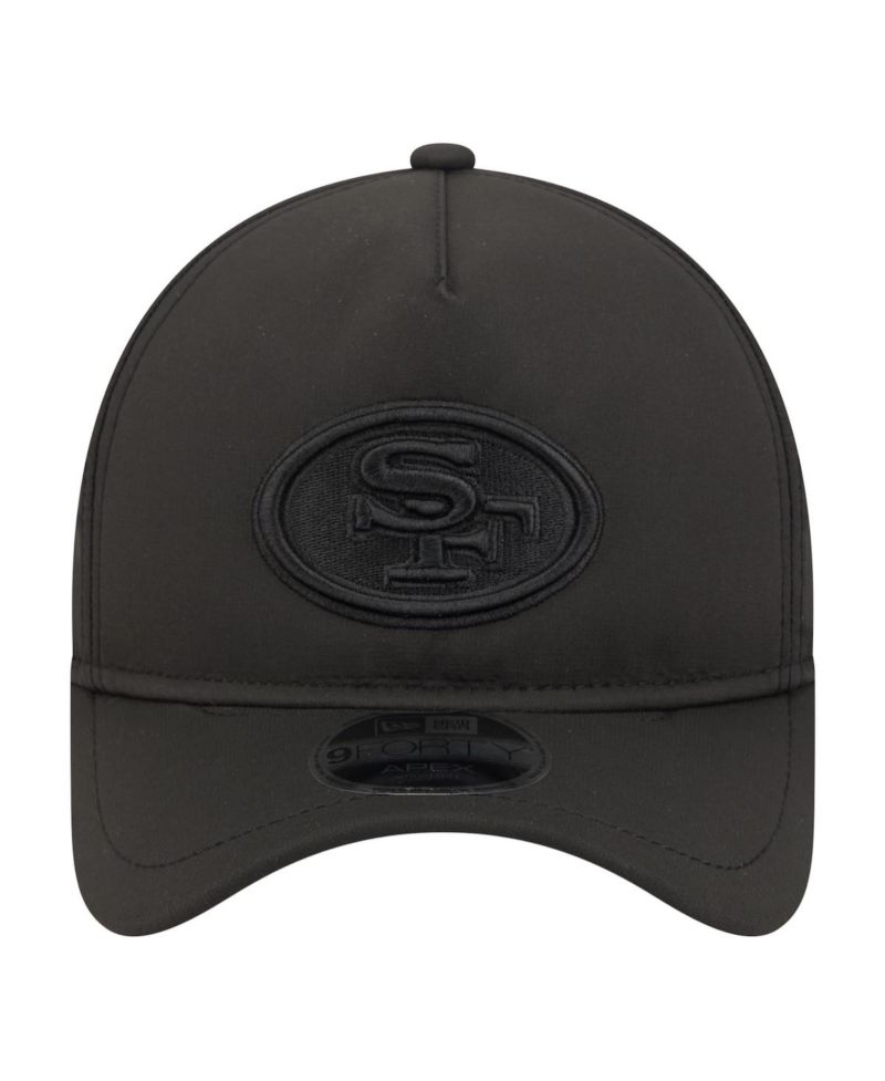 Men's Black San Francisco 49ers Apex 9FORTY Adjustable Hat