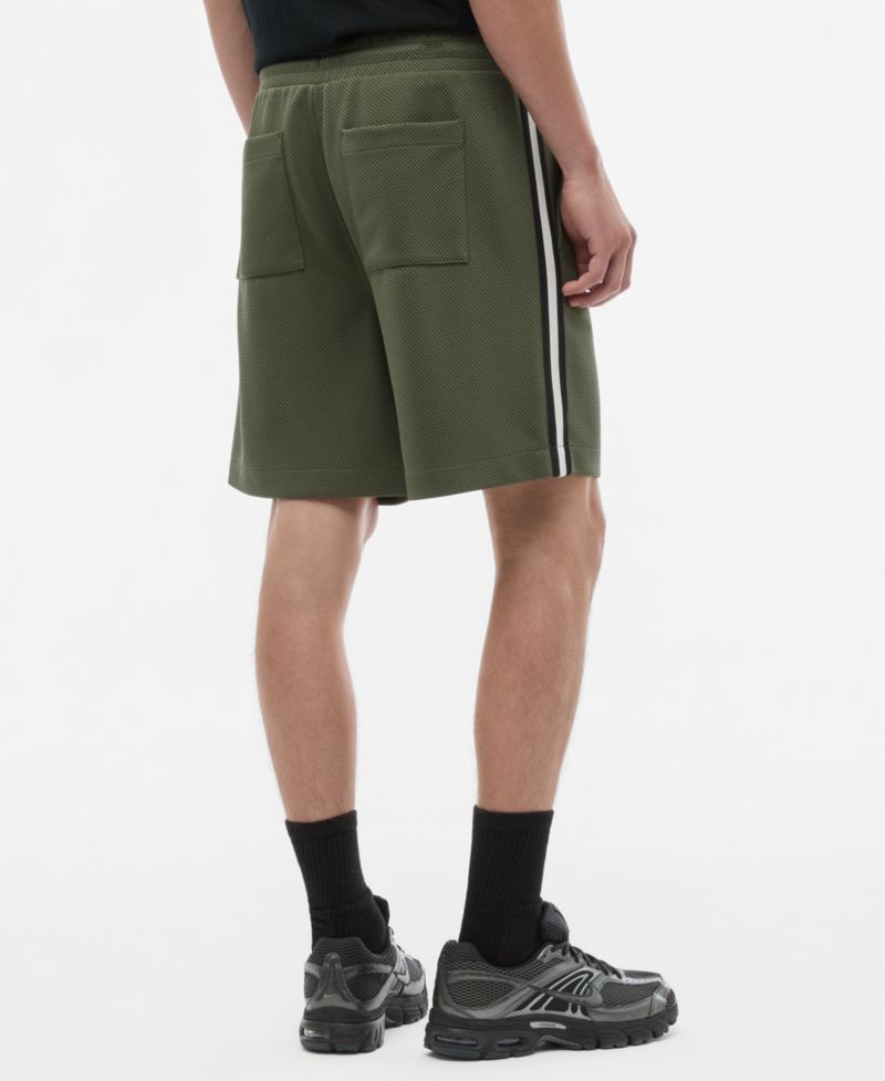 Men's Sport Mesh Striped 7" Drawstring Shorts