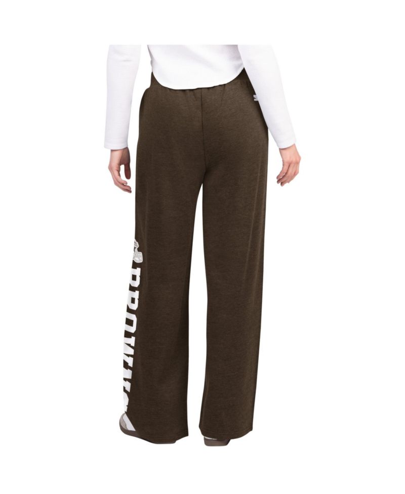 Women's Brown Cleveland Browns Field Wide Leg Sweatpants