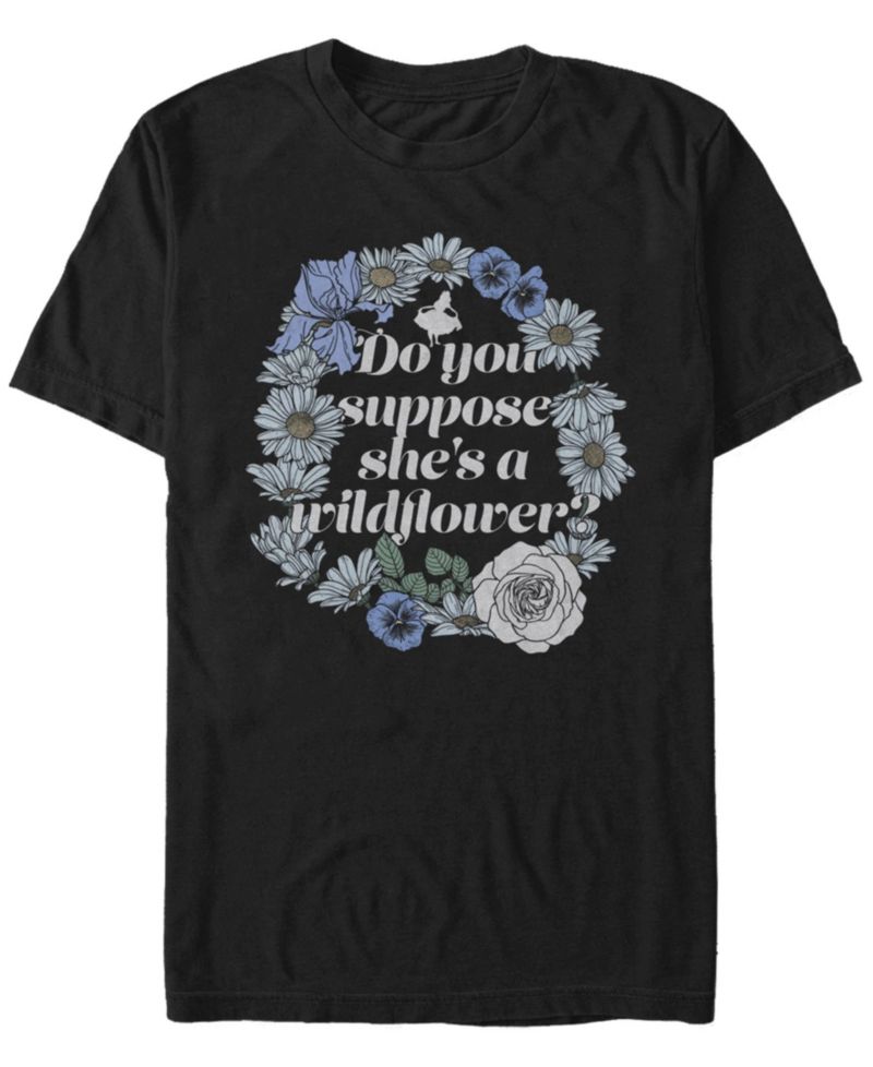 Men's Alice in Wonderland Wildflowers Short Sleeve T-shirt