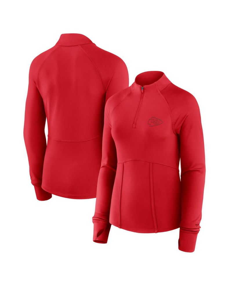 Women's Red Kansas City Chiefs Elements Quarter-Zip Jacket