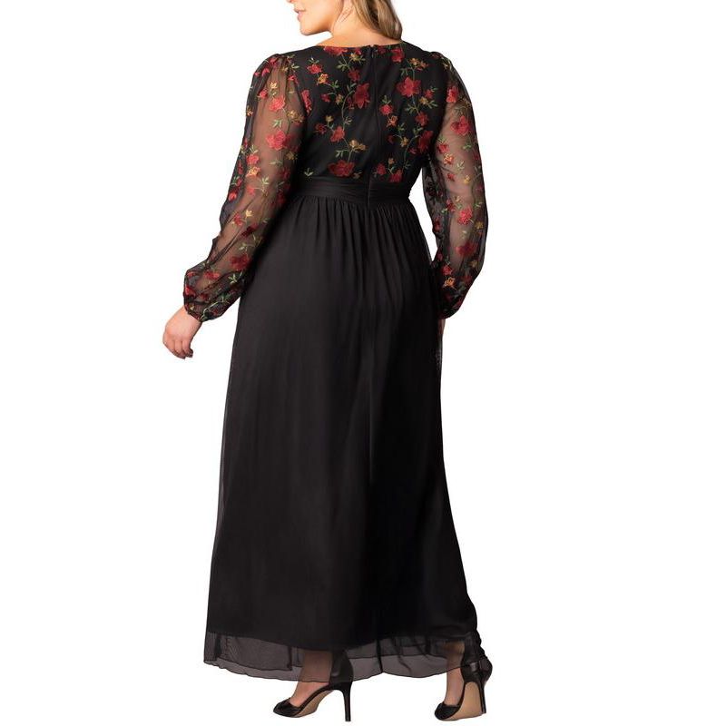 Plus Size Eternal Embroidered Bodice Evening Gown