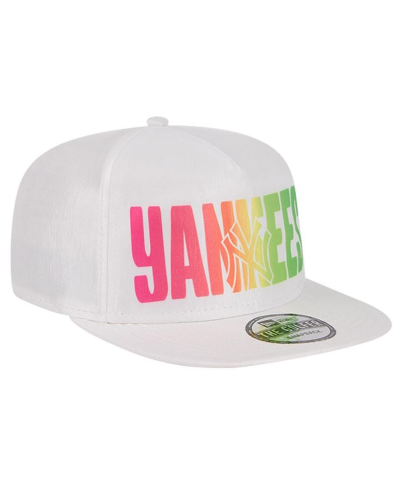 Men's White New York Yankees Spring Spectrum Golfer Snapback Hat