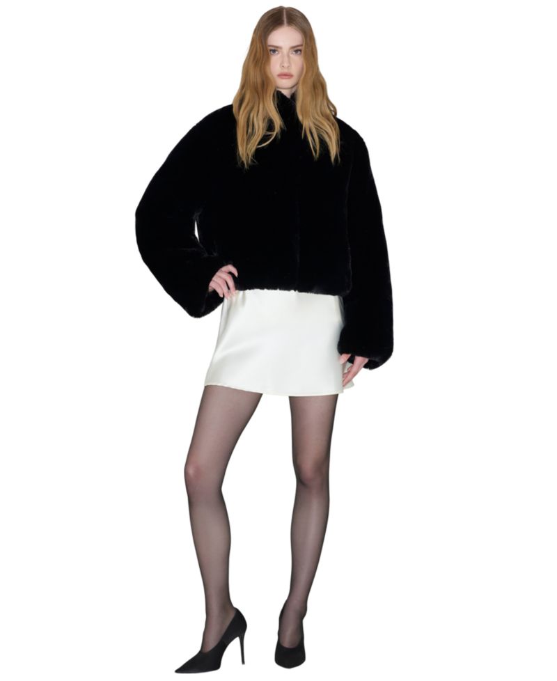 Women's Adair Reversible Faux Fur Trim Puffer Jacket