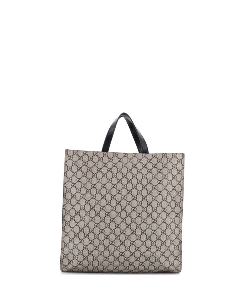 Tall Convertible Soft Open Tote Printed GG Coated Canvas