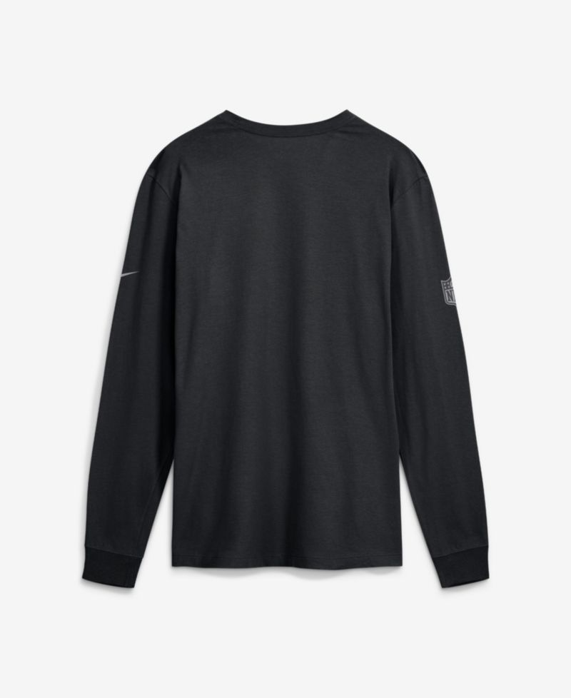 Men's Black New Orleans Saints Sideline Bold Arch Star Dri-FIT Long Sleeve T-Shirt