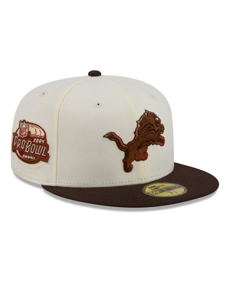 Men's Cream/Brown Detroit Lions Pumpkin Spice 59FIFTY Fitted Hat