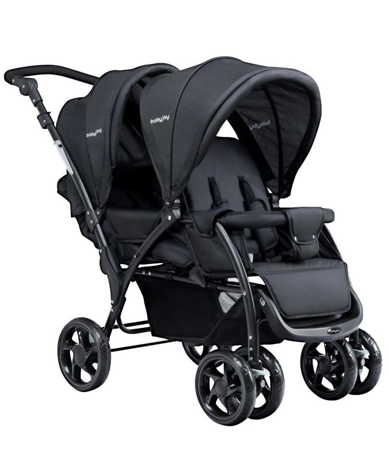 Baby Twin Double Stroller Lightweight Travel Stroller Pushchair