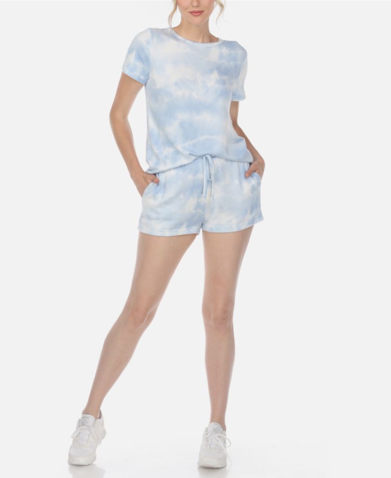 Women's 2 Piece Top Shorts Lounge Set