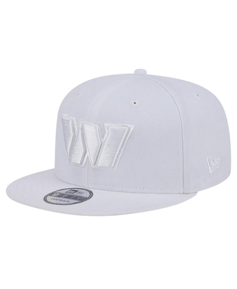 Men's Washington Commanders Main White on White 9Fifty Snapback Hat