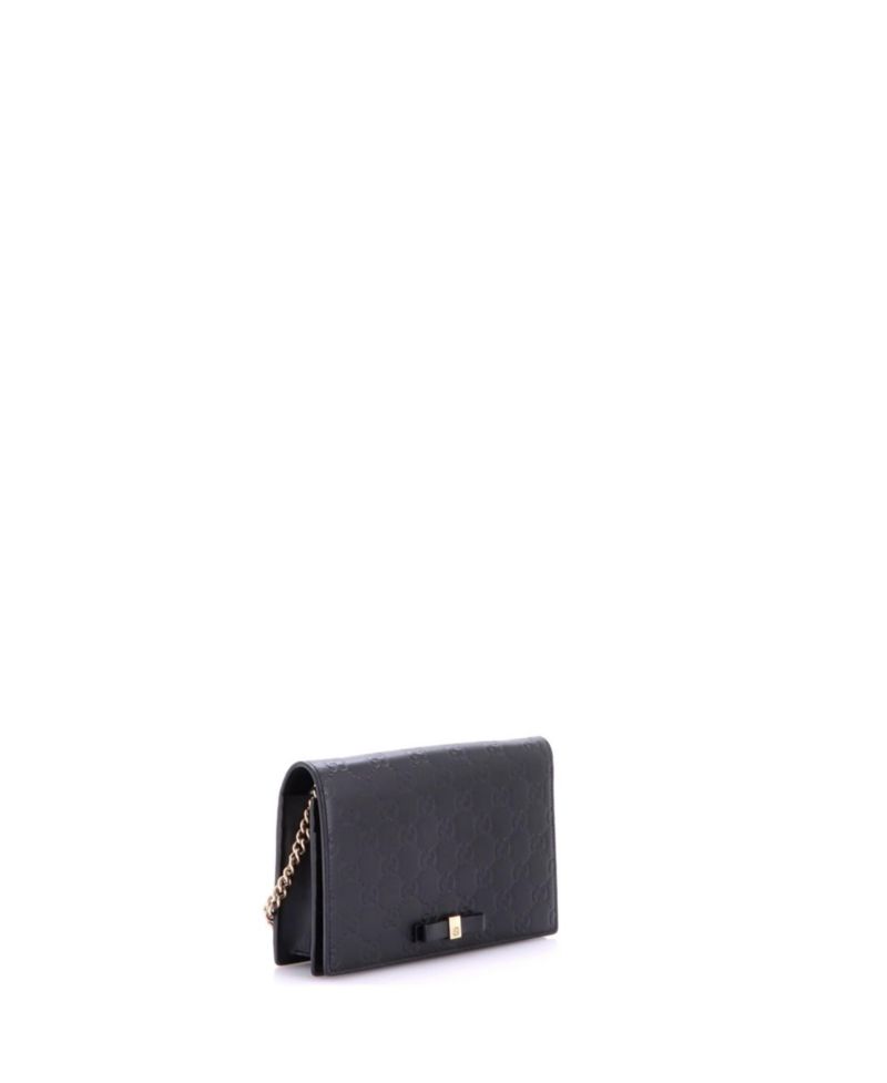 Signature Wallet on Chain Guccissima Leather Crossbody