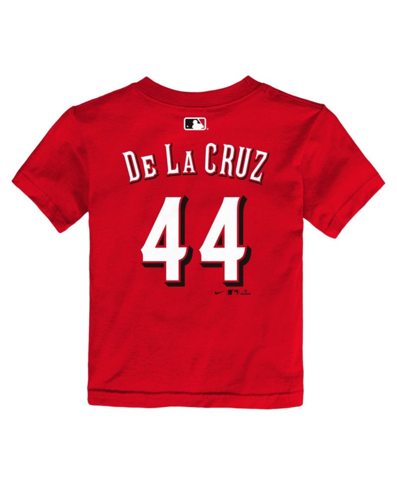 Baby Boys and Girls Elly De La Cruz Red Cincinnati Reds Name & Number T-Shirt