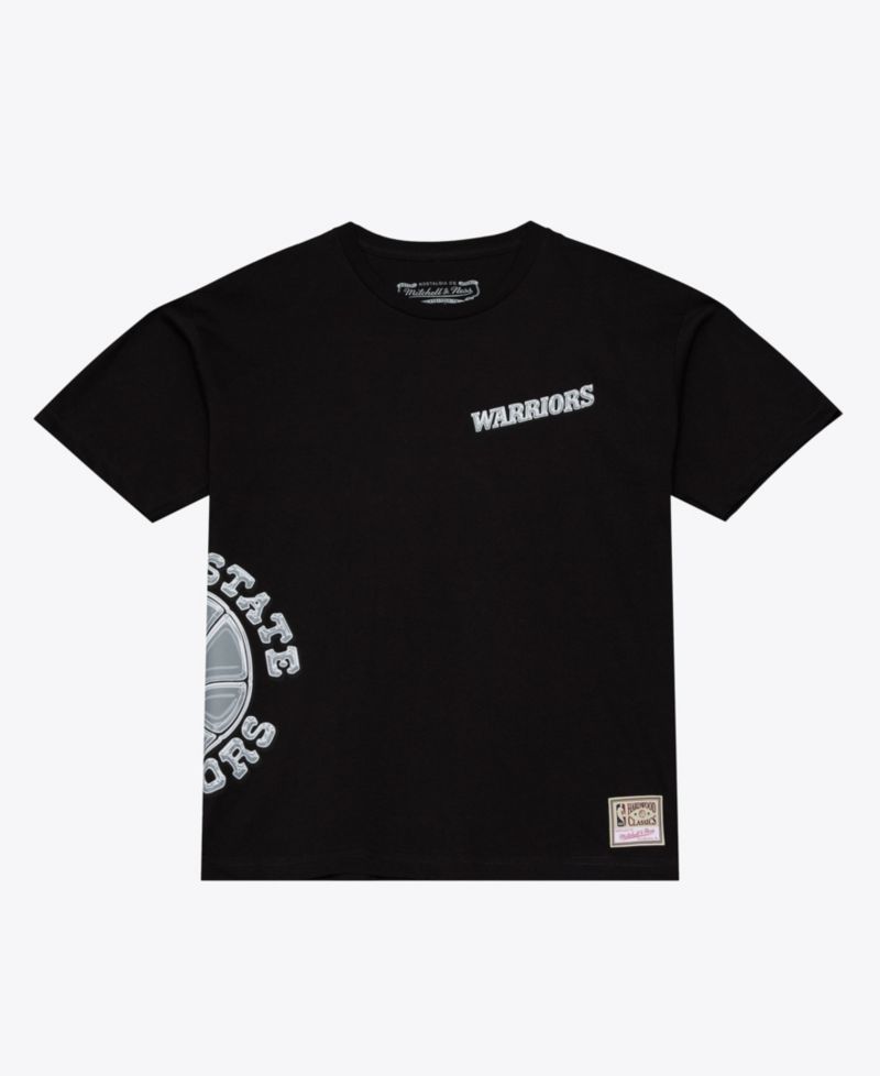 Men's Black Golden State Warriors Chrome Heritage T-Shirt