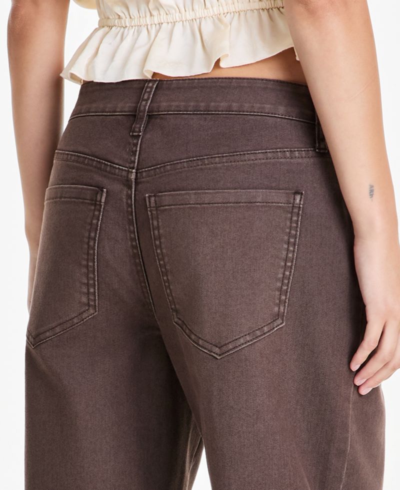Petite High-Rise Wide-Leg Colored Jeans
