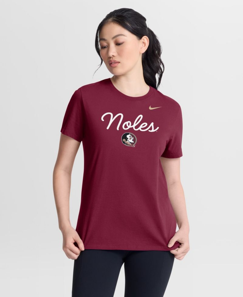 Women's Garnet Florida State Seminoles Script Mantra Logo T-Shirt
