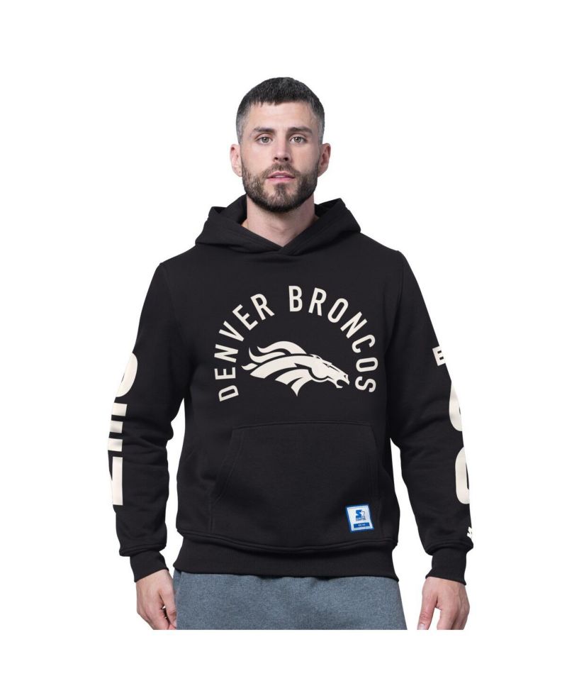 Men's Black Denver Broncos Handoff Fleece Hoodie Sweatshirt