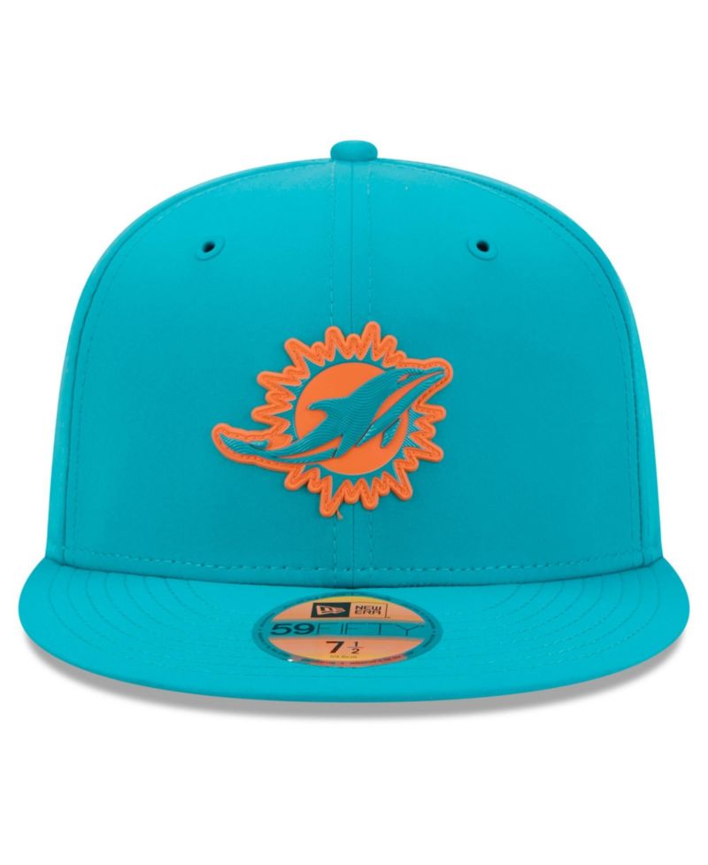 Men's Aqua Miami Dolphins 2026 Sideline 59FIFTY Fitted Hat