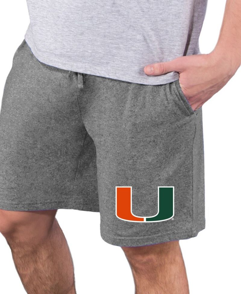 Men's Charcoal Miami Hurricanes Quest Knit Jam Shorts