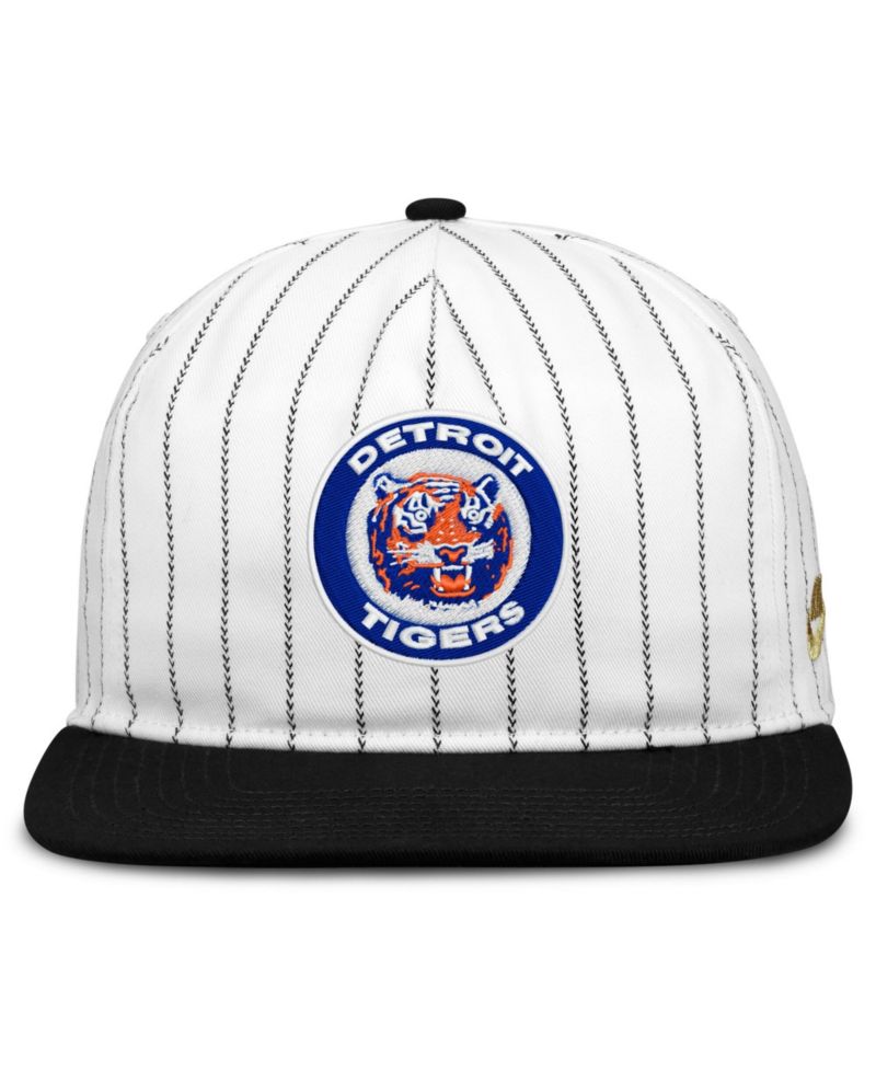 Men's White/Black Detroit Tigers Cooperstown Collection Pro Adjustable Hat