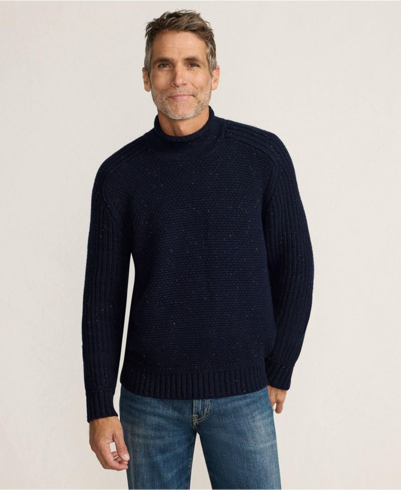 Men's Long Sleeve Roll Neck Sweater