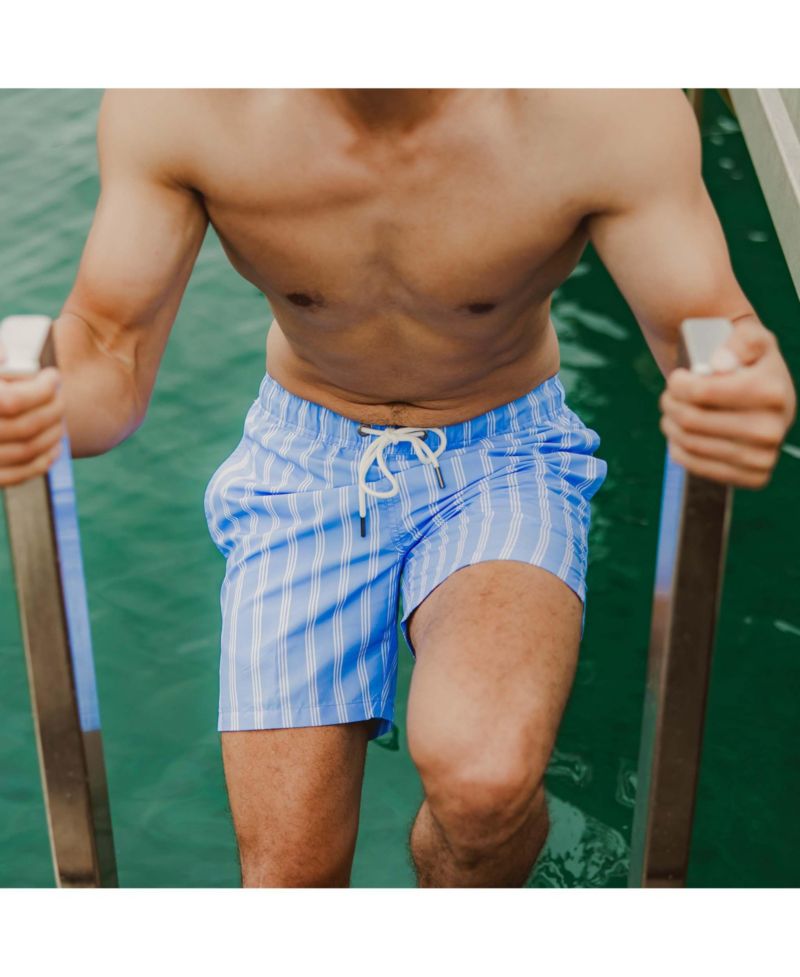 Men's Ocean Drive Stripe Swim Short.