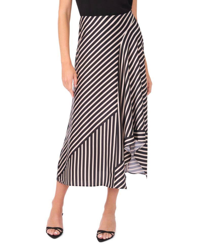 Women's High-Low Asymmetrical Front Maxi Skirt