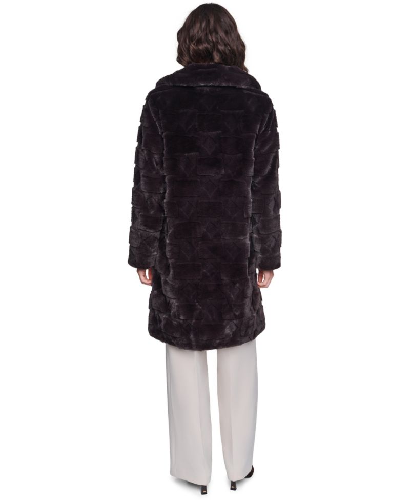 Women's Teddy Faux Fur Mid Length Coat