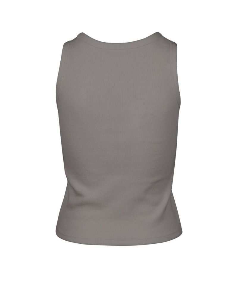 Women's Gray Boston Celtics Cropped Skyhook Baby Rib Tank Top