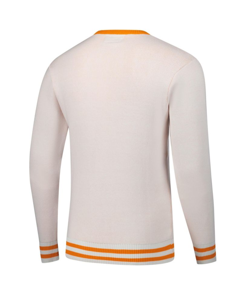 Men's and Women's White Tennessee Volunteers Renew Knit Vintage Pullover Sweater