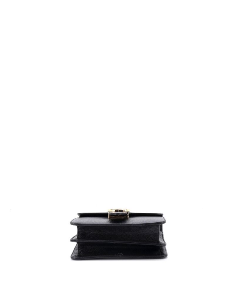 Small Interlocking Shoulder Bag Leather