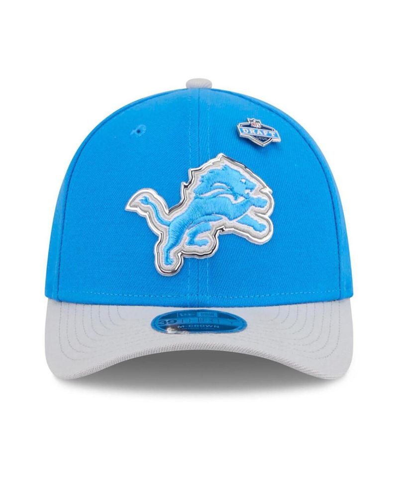 Men's Blue/Silver Detroit Lions 2026 NFL Draft 39THIRTY M-Crown Flex Hat