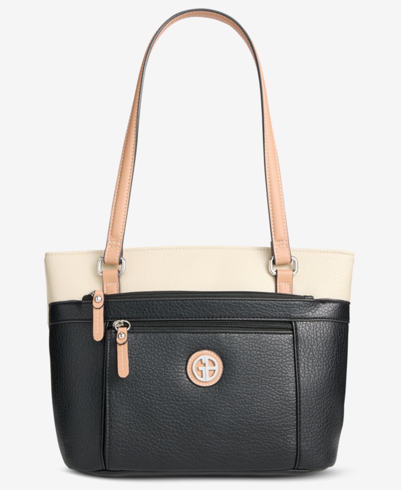 Colorblock Pebble Tote